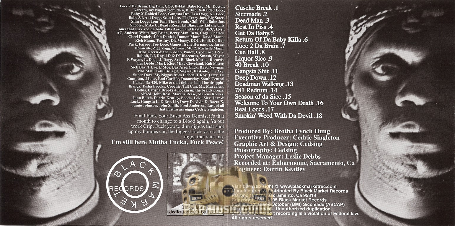 Brotha Lynch Hung Season Of Da Siccness ReRelease. CD Rap Music Guide